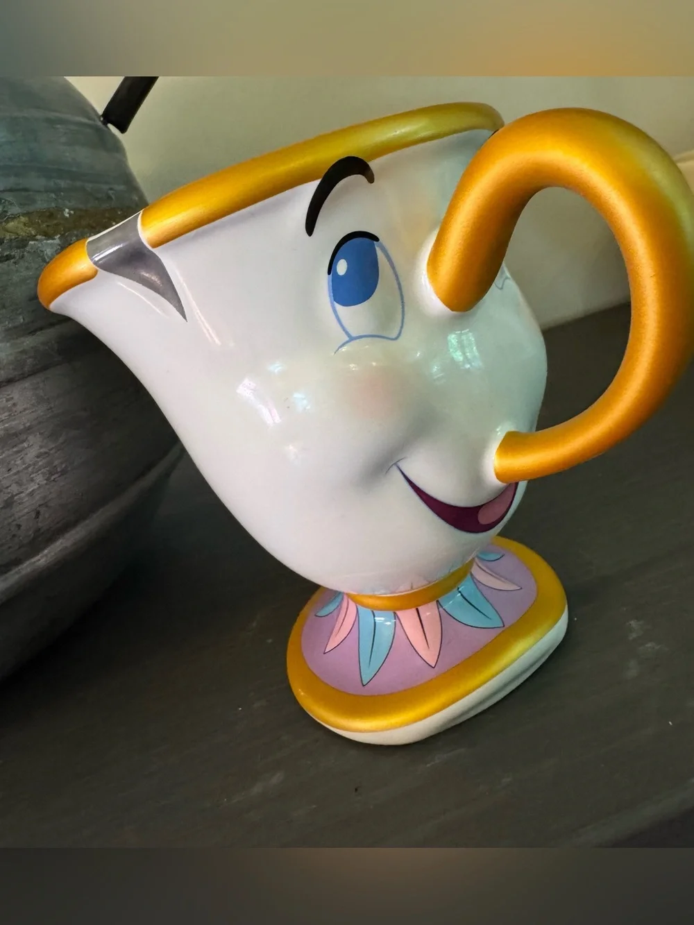 Disney Parks Beauty and the Beast Chip Collectible Ceramic Coffee Mug Cup Teacup